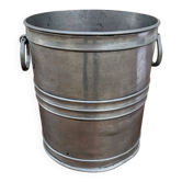 Antique large pewter ice bucket 95% stamped BSP vintage bistro