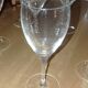 6 crystal wine glasses