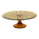 Amber Art Deco Cake Platter / Pastry Dish – Depression Glass
