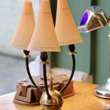 Table lamp from the early 1950s, brass sphere with spikes.