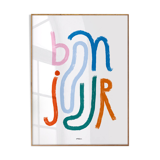 Wall poster with the word Hello 30cmx40cm