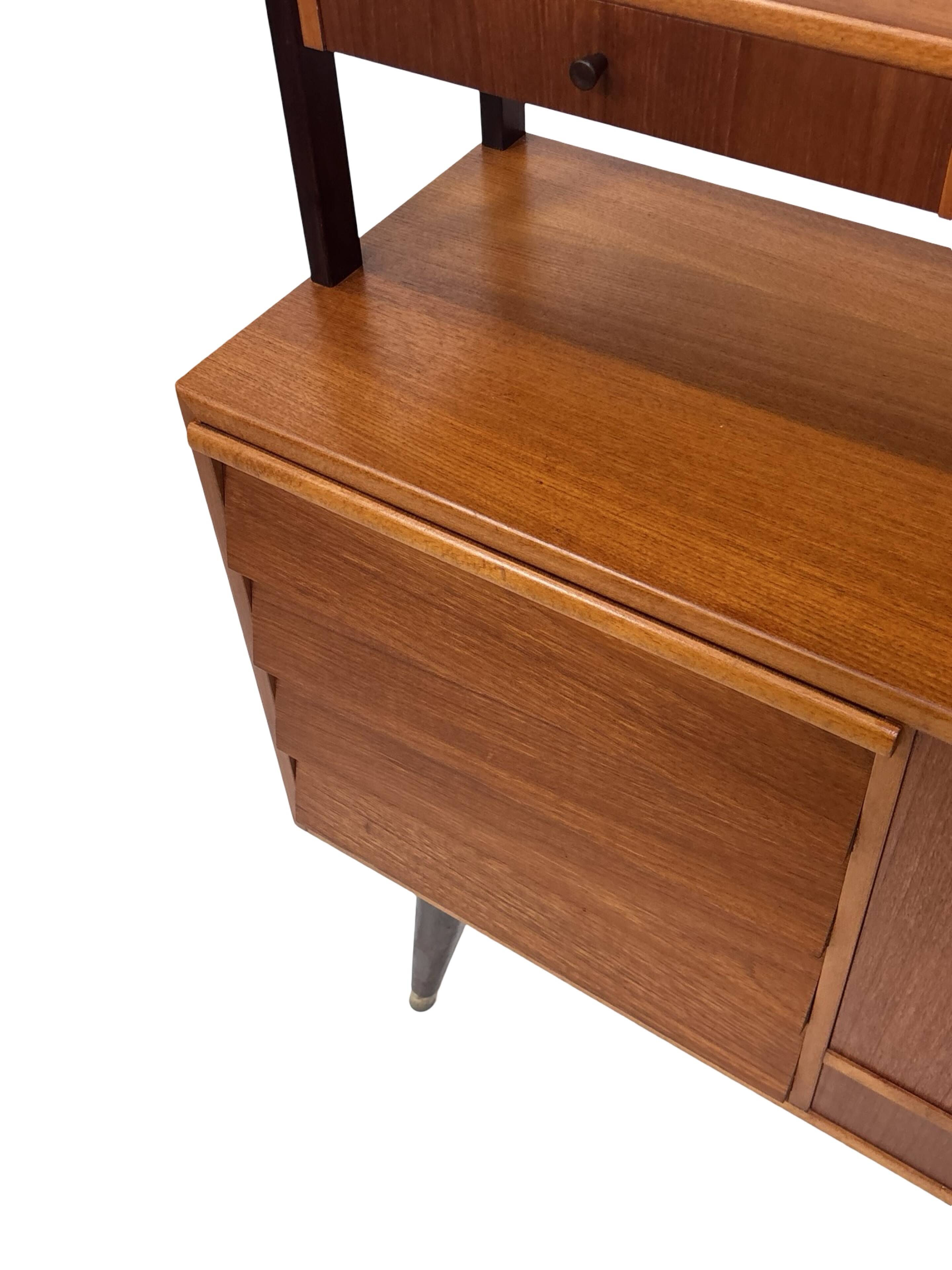 Vintage Wall Unit Bookcase Sweden Teak Design