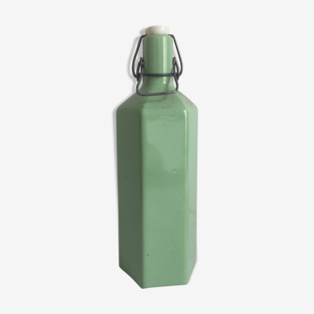 Green hexagonal sandstone bottle