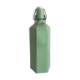 Bouteille en grès hexagonale verte