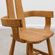 Oak brutalist chair 70s