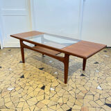 Coffee table Gplan teak & glass