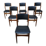 Scandinavian chairs in skaï