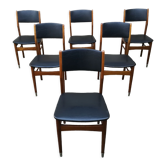 Scandinavian chairs in skaï