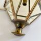 Mirror wall lamp, brass 50s