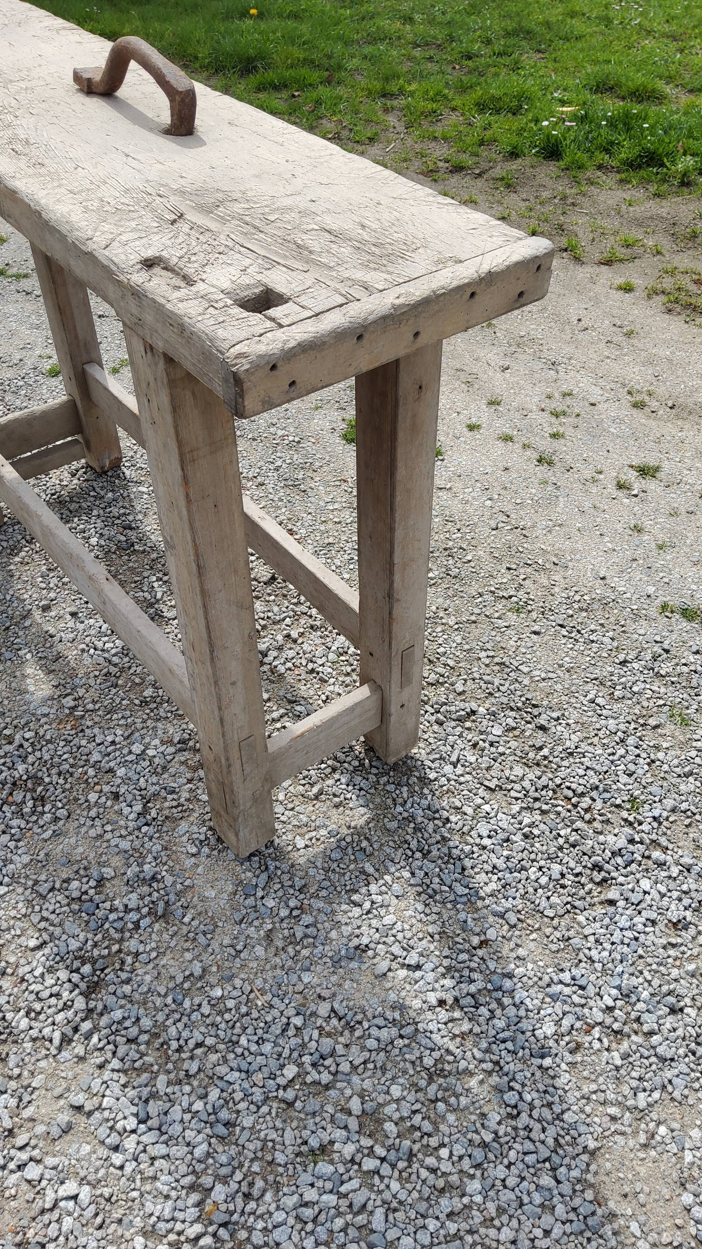 Old wooden workbench 126cm