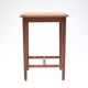 Wood table with marquetry, table with an antique parquet top, antique table.