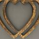 Heart vendeen wood carved xxeme folk art
