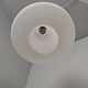 Czechoslovak Midcentury Modern Pendant Light in Opaline Glass and Plastic,