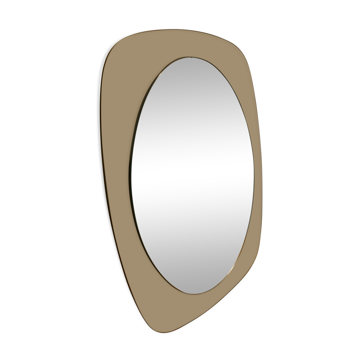 Oval Mirror Design 1970'S Fontana Arte 69x54cm