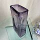 Purple mid century glass vase