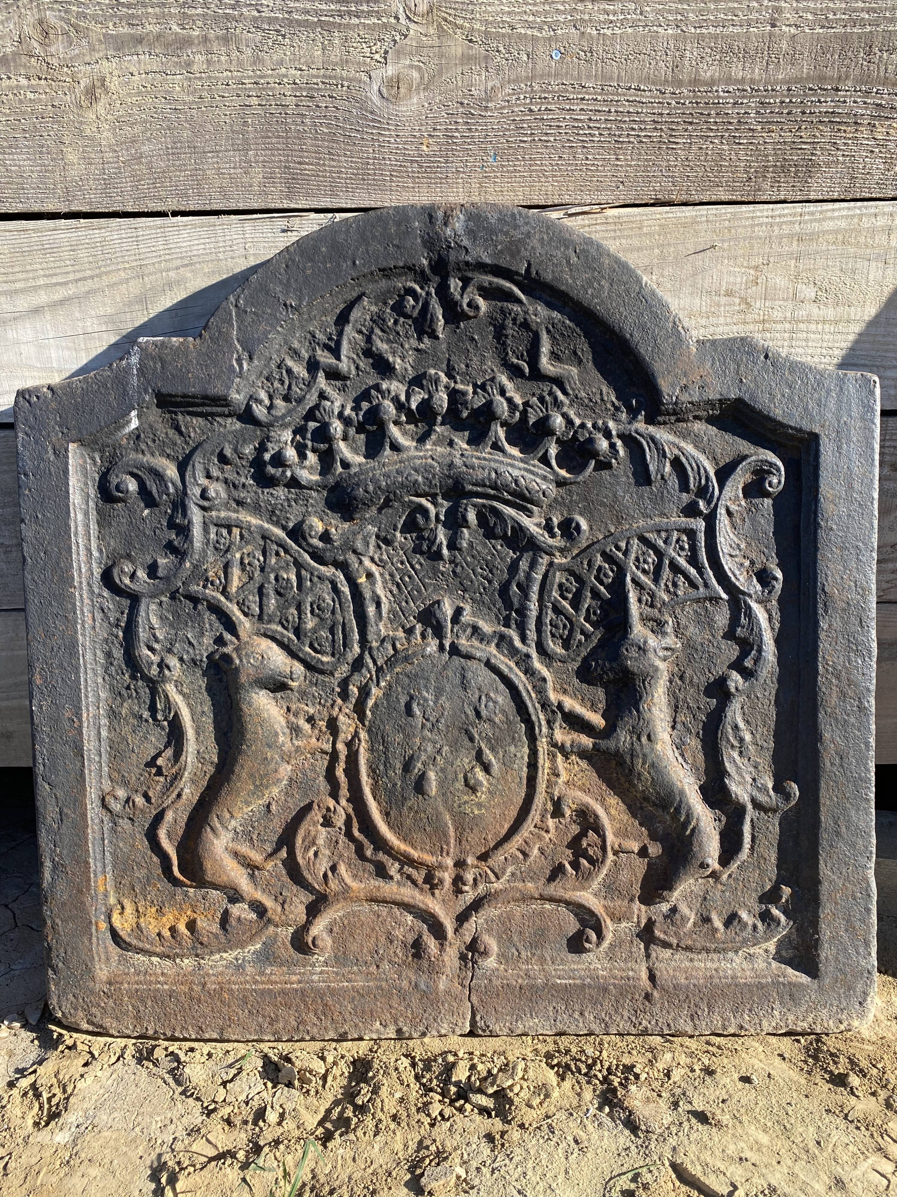 Castle unicorn fireplace plate