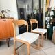 Ancienne paire de chaises Baumann traîneau vintage