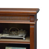 Victorian walnut open bookcase