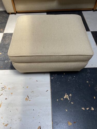 Canapé design chalet 1980 Burov avec pouf