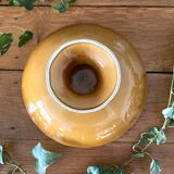 Elegant antique compote dish in barbotine from Salins-les-Bains (Jura)