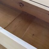 Charming old country sideboard painted in lime white