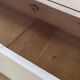 Charming old country sideboard painted in lime white