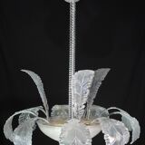 Luxury Barovier & Toso chandelier, Murano Pulegoso glass, 1950s