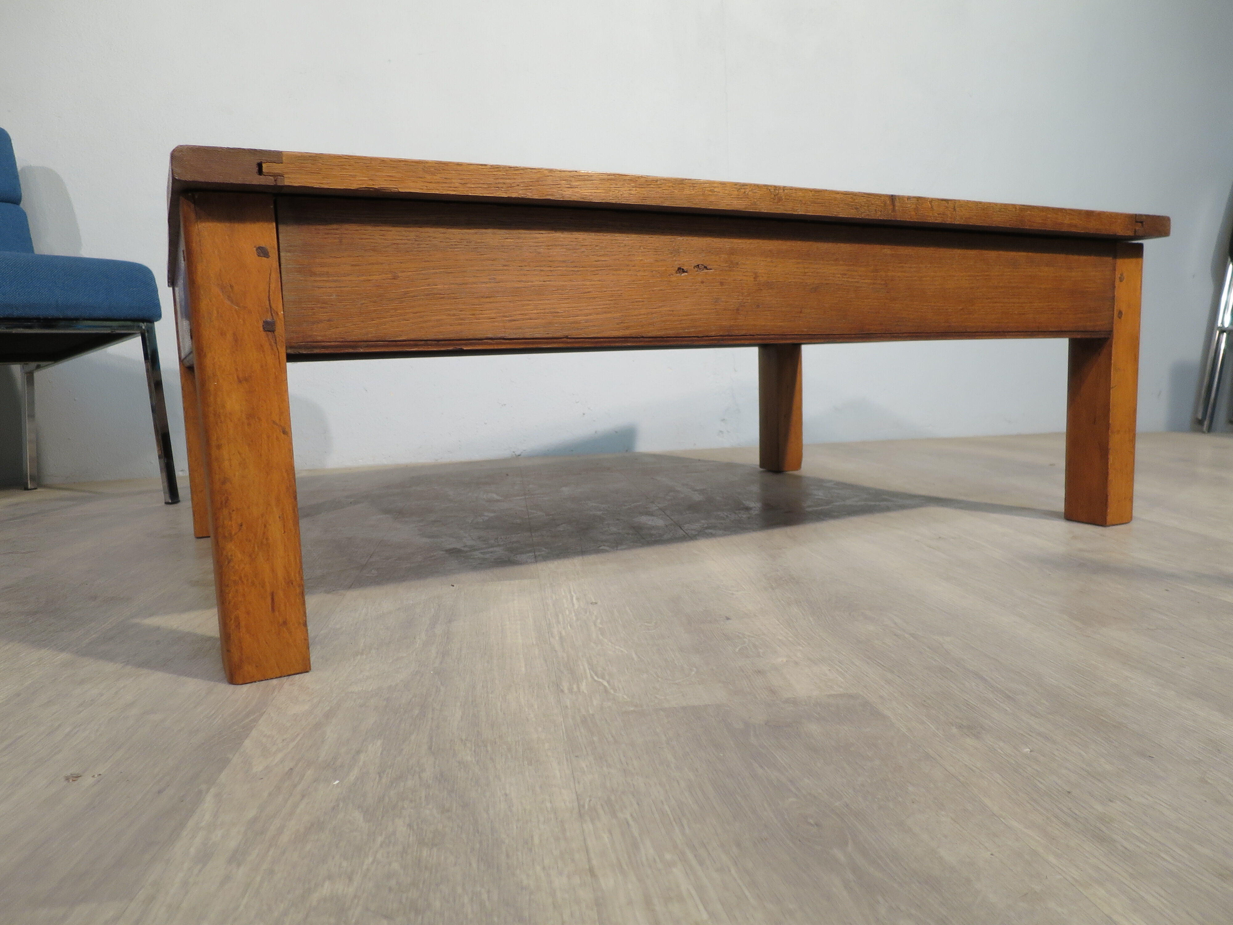 1950s oak coffee table