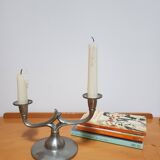 Vintage Pewter Candelabra by Metawa