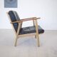 Danish mid-century teak & oak armchair, 1950s