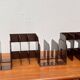 Mid-century Swedish space age magazine and vinyl rack by Sven-Eric Juhlin for Gustavsberg, 1960s, set of 5.