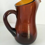 Vintage smoked glass pitcher
