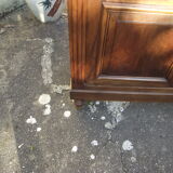 Solid walnut bookcase late 19th early 20th