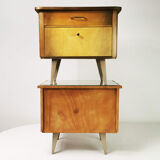 Pair of bedside tables, origin Germany, 1960s