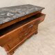 French Louis-Philippe style commode in walnut burl.