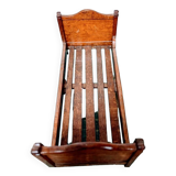 Lit de poupée ancien en bois vernis