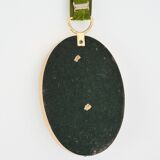 Small oval domed mirror / witch's eye 1960 vintage