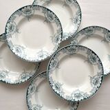 6 deep ironware plates Suzanne, Saint Amand and Hamage