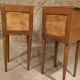 Paire table de chevet chêne massif art deco années 30/40