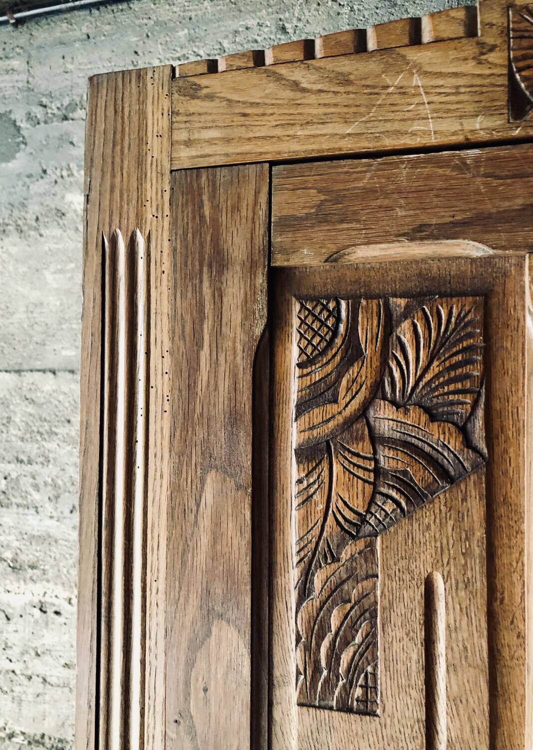 Antique Art Deco wardrobe / 1930