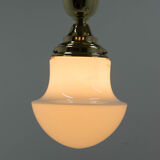 Art nouveau flush mount, 1910s, restored