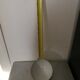 Vintage yellow enamelled ladle