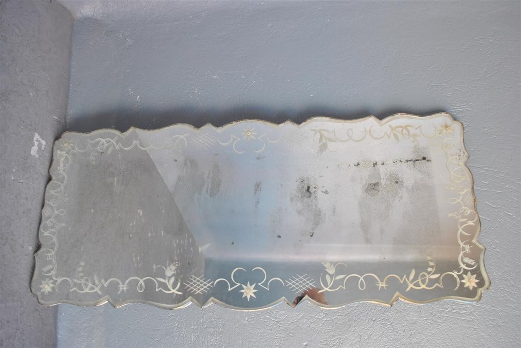 Sand mirror 1940 to frills 71x176cm décor