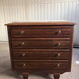 Dresser the 60s in wood and marble
