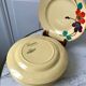 Lot de 6 assiettes plates Digoin Sarreguemines modèle "Ginette" années 30-40
