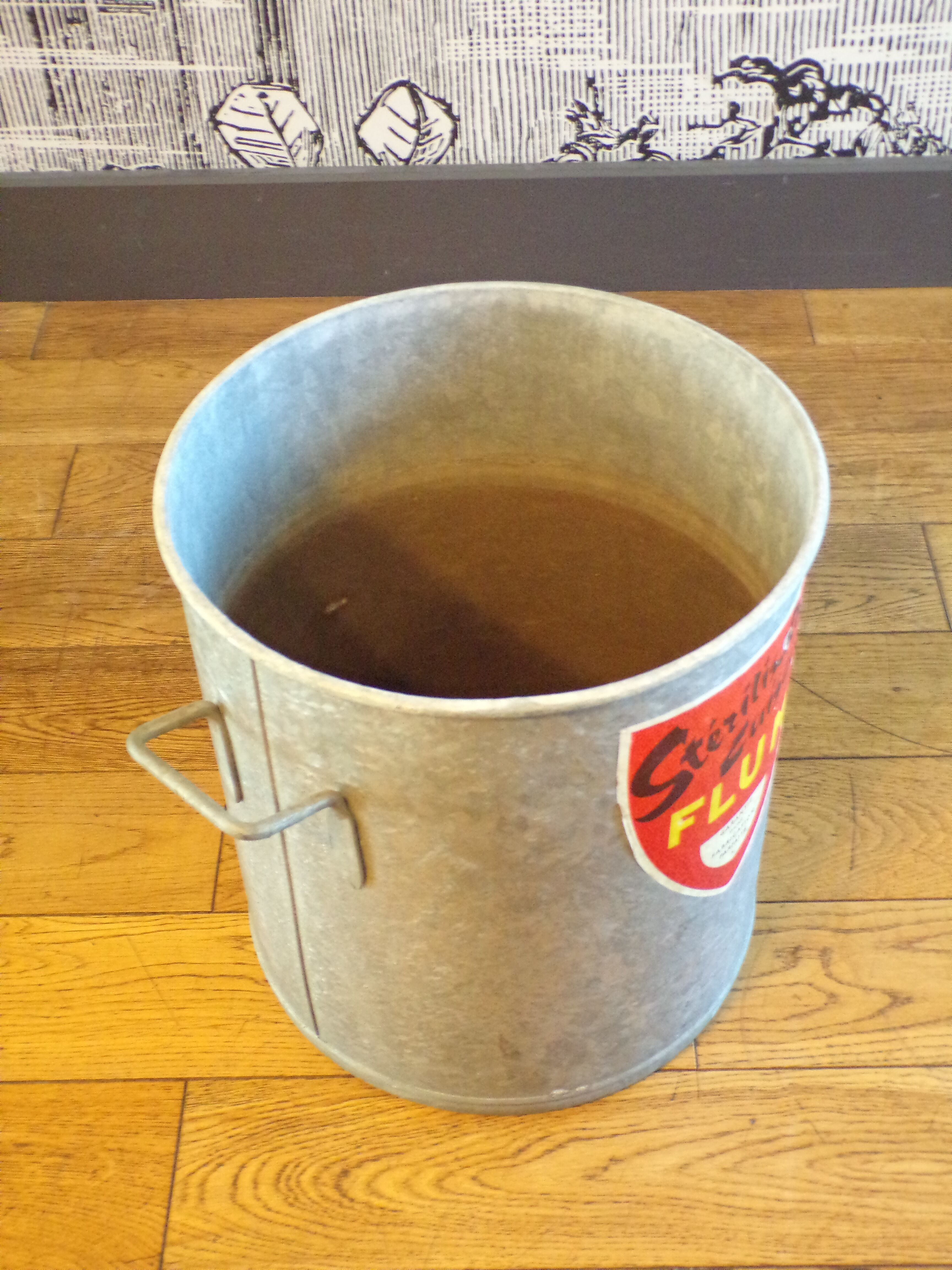 Vintage zinc washing machine