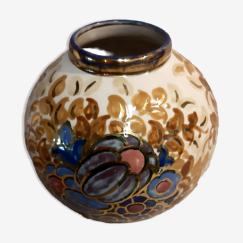 Vase boule art deco alpho