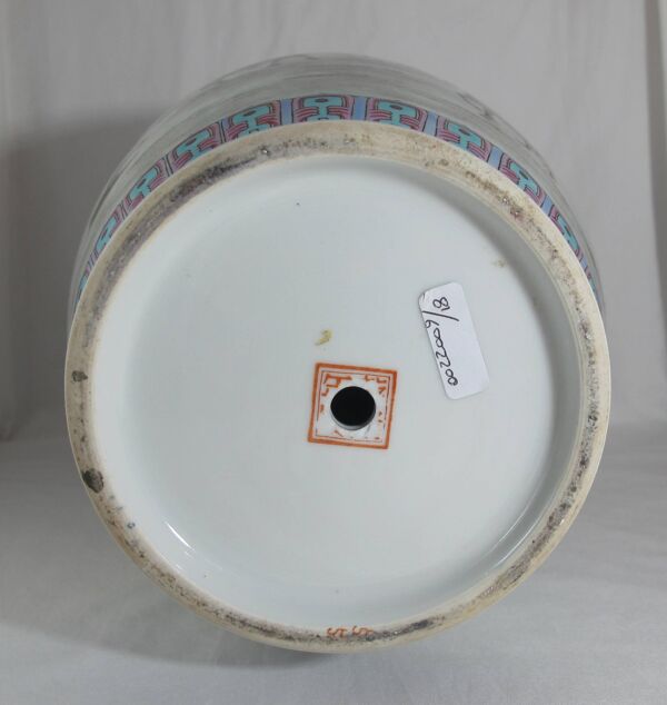 Grand vase en porcelaine famille rose Chinois Chine 20è siècle