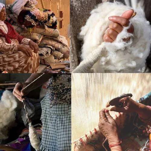 Handmade traditional carpet 250cm x 150cm Moroccan