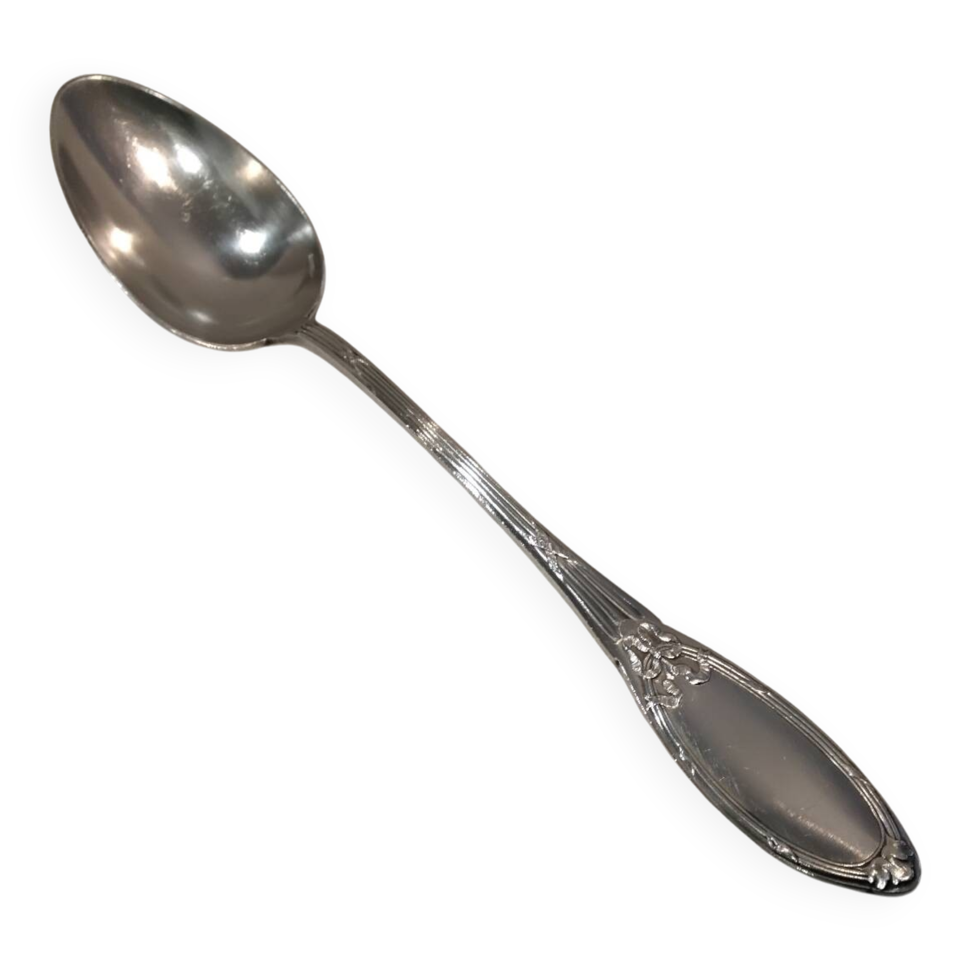 Stew spoon silver plated goldsmith Boulenger Marie Antoinette